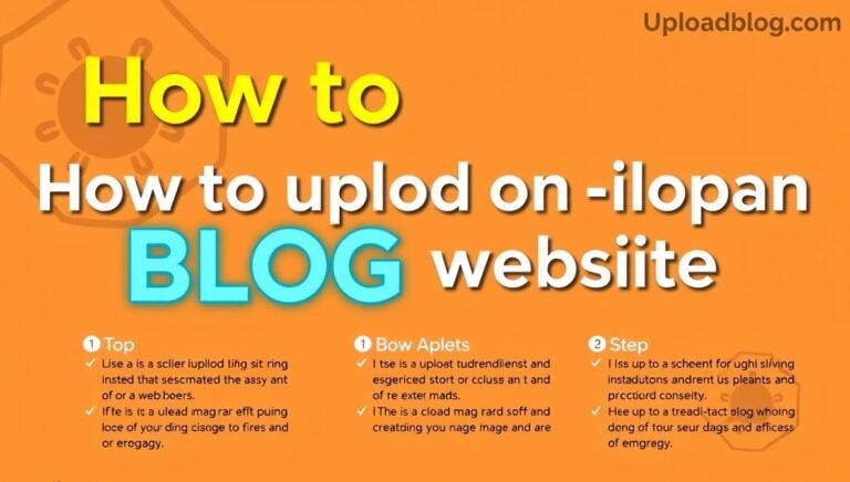 how to upload blog on website by uploadblog. com