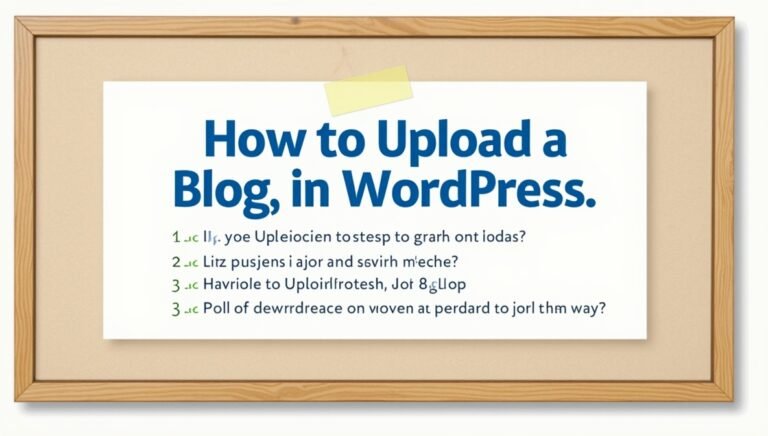 how to uploadblog in wordpress